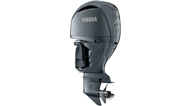 Yamaha F250NCB V6 Light Grey Metallic