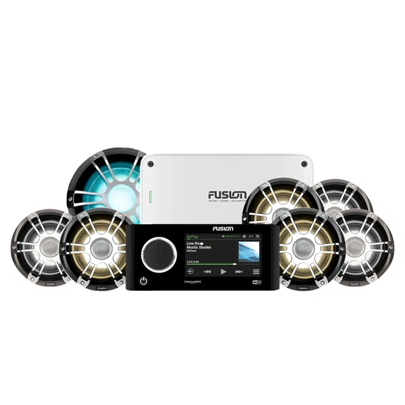 Pack Fusion® Apollo™ RA770 Sport et 6 Haut-Parleurs 690W + 1 Subwoofer 1400W + 1 Ampli 2400W