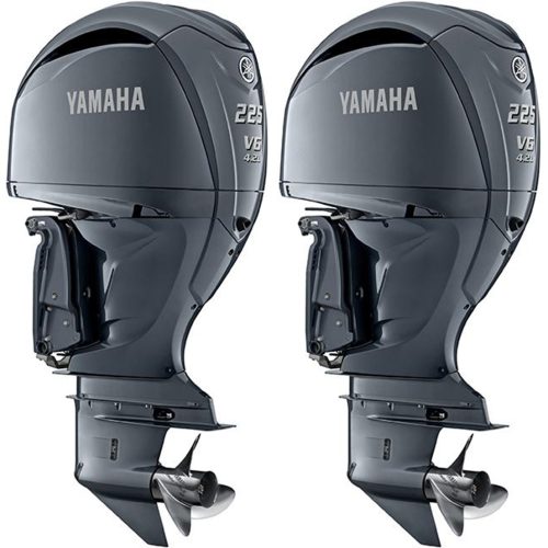 Yamaha 2*F225NCB V6 Light Grey Metallic