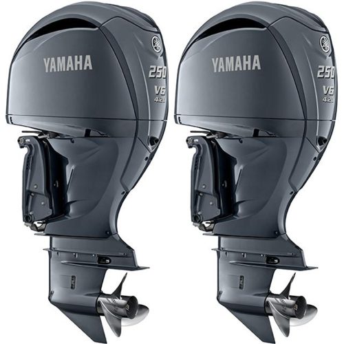 Yamaha 2*F250NCB V6 Light Grey Metallic