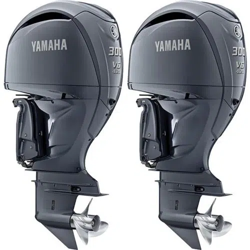 Yamaha 2*F300NCB V6 Light Grey Metallic