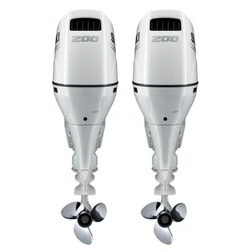 Suzuki 2*DF200AP 4Cyl Blanc