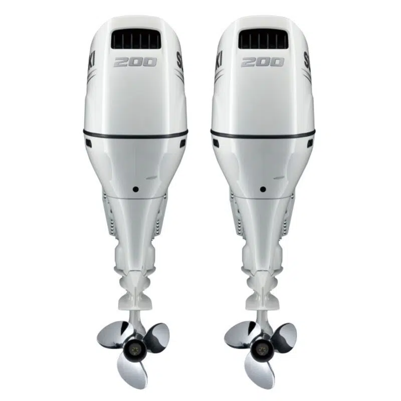 Suzuki 2*DF200AP 4Cyl Blanc